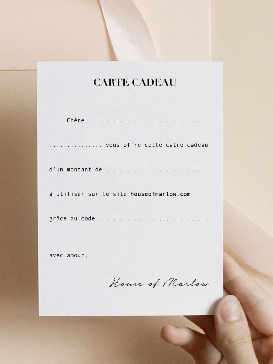 Carte cadeau de 30 à 300€